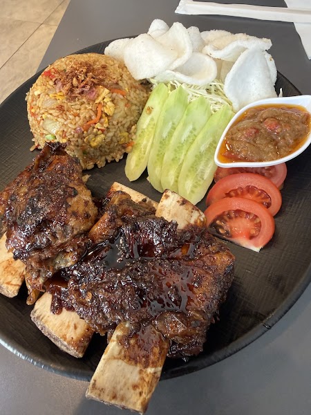 Indonesian ribs plate