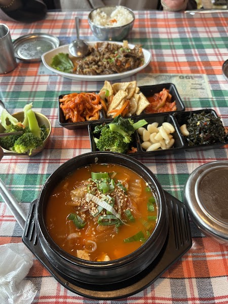 Korean stew and bulgogi