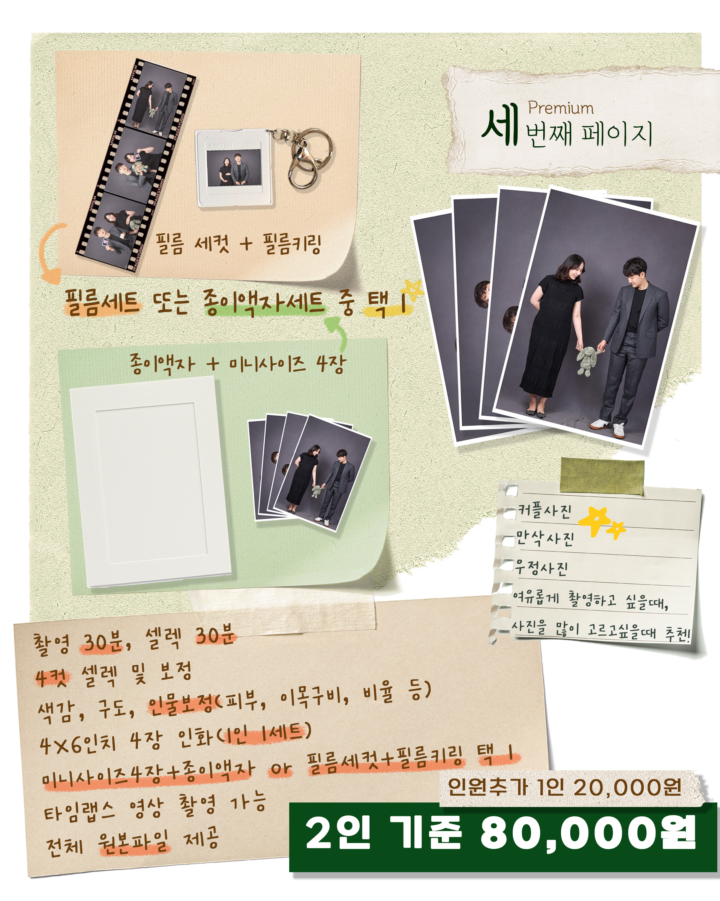 Premium self-portrait package sample