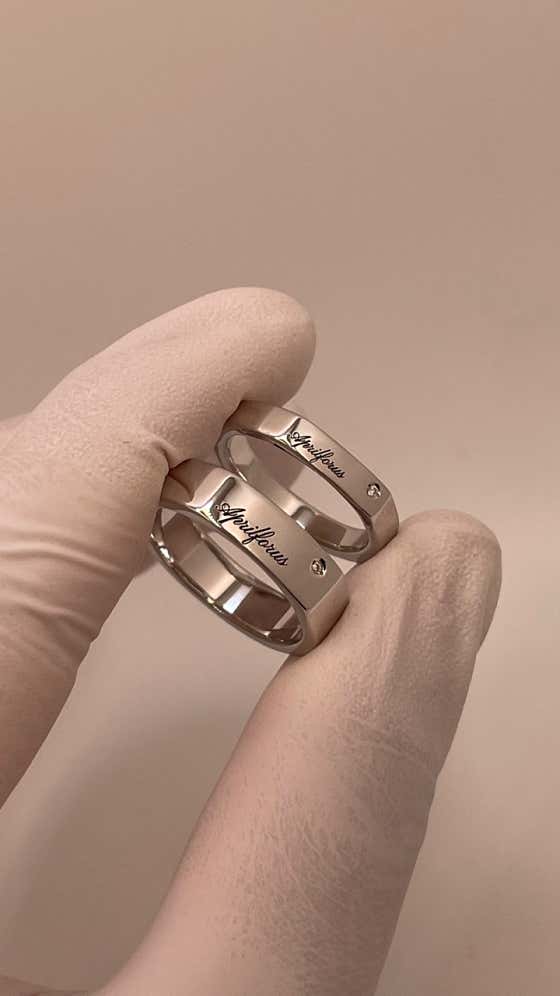 Engraved ring detail