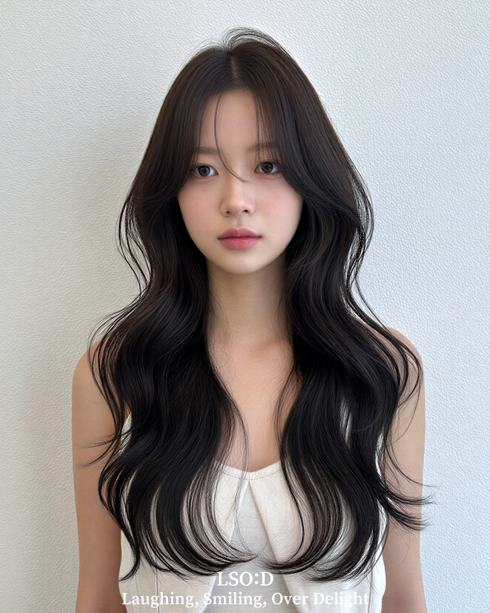 Long wavy perm