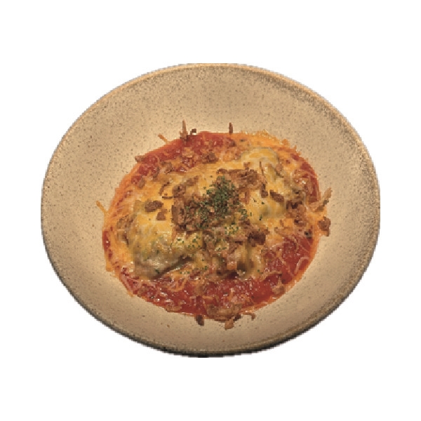 Baked Italian casserole with rich tomato sauce and melted golden cheese