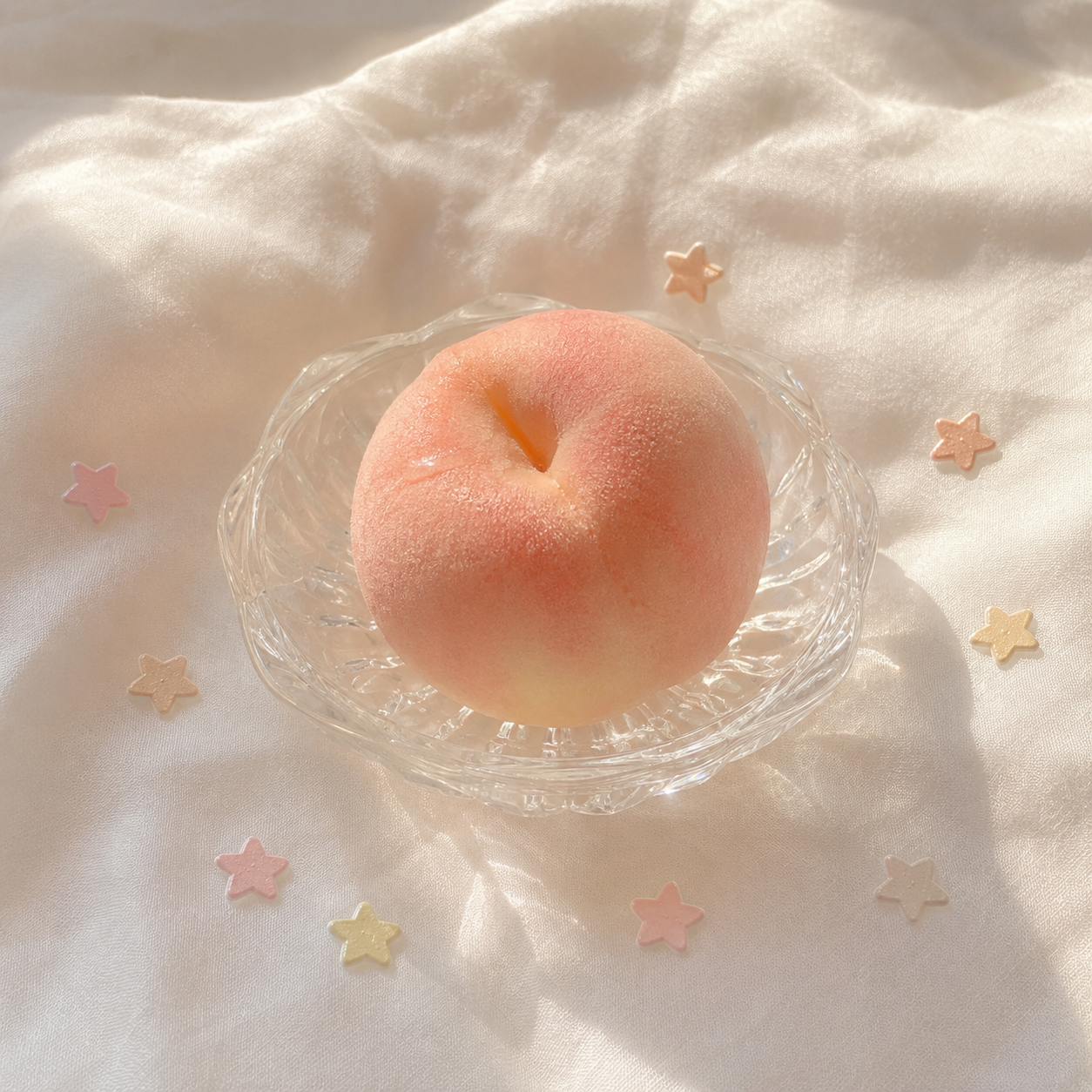 Fresh seasonal dessert presentation in glass bowl