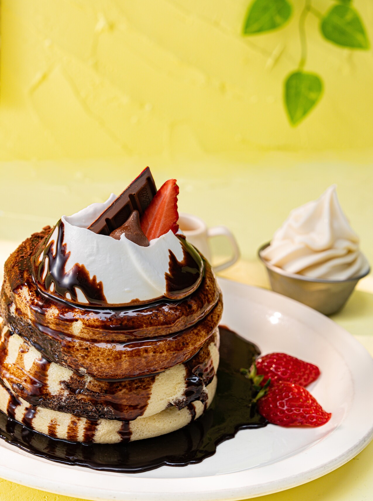 Chocolate souffle pancake