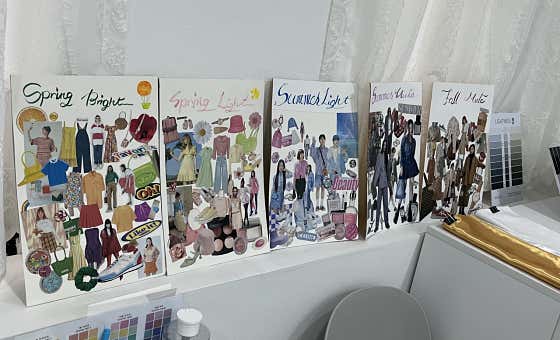Seasonal color mood boards