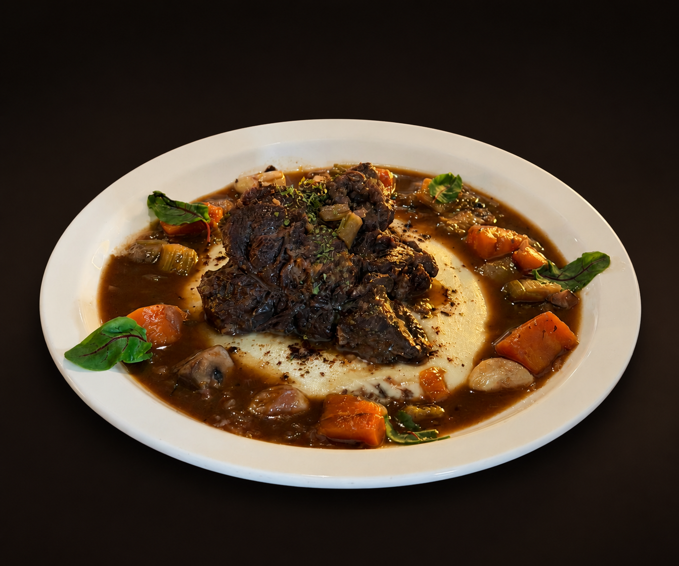 Braised beef with root vegetables at KKIK Seoul