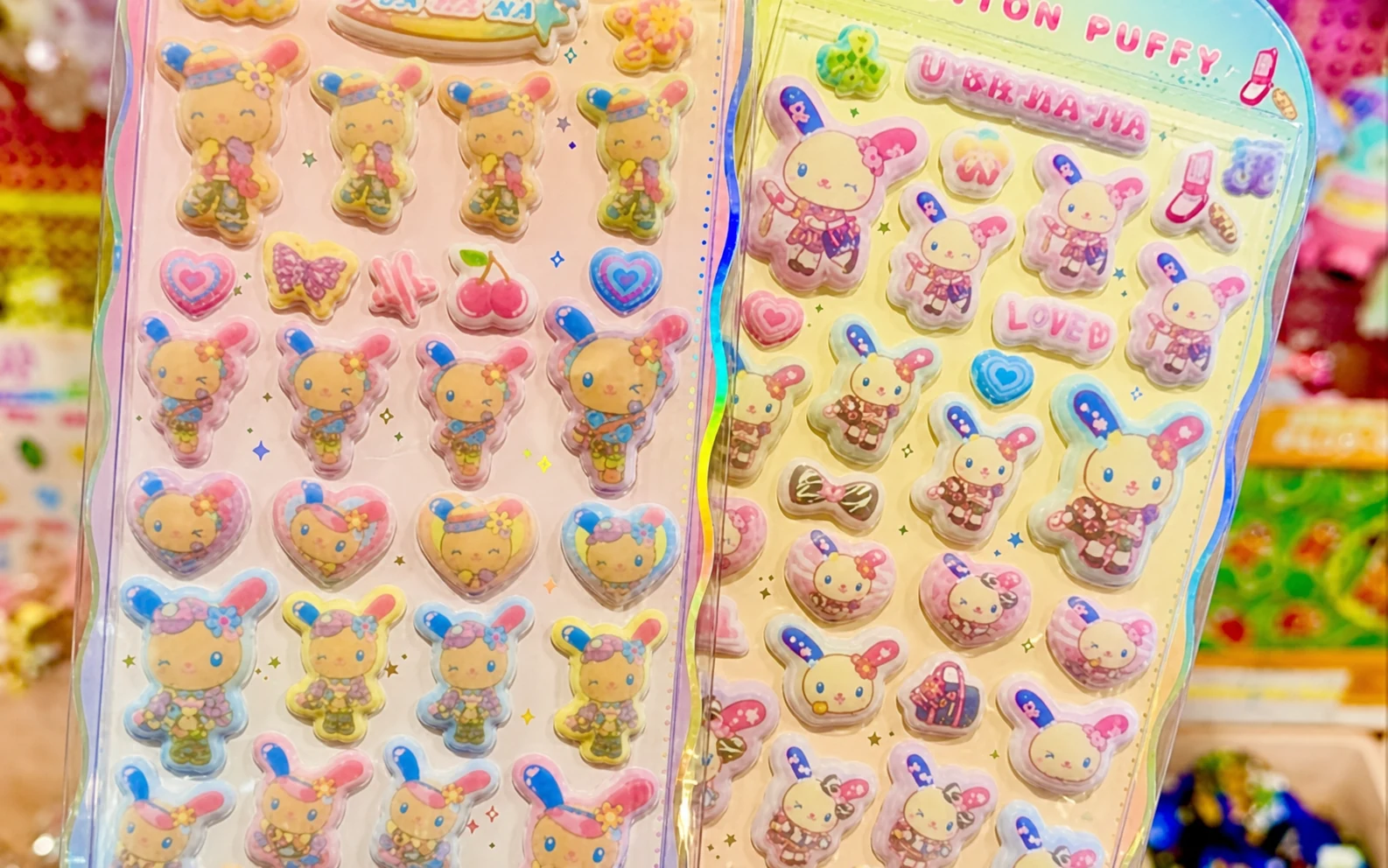 Colorful character sticker sheets