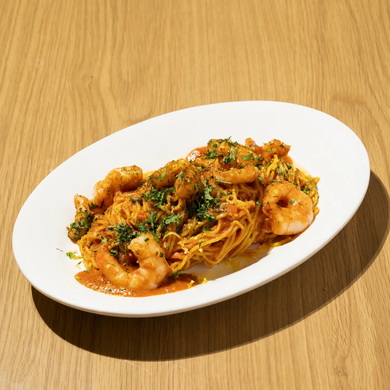 Shrimp pomodoro pasta